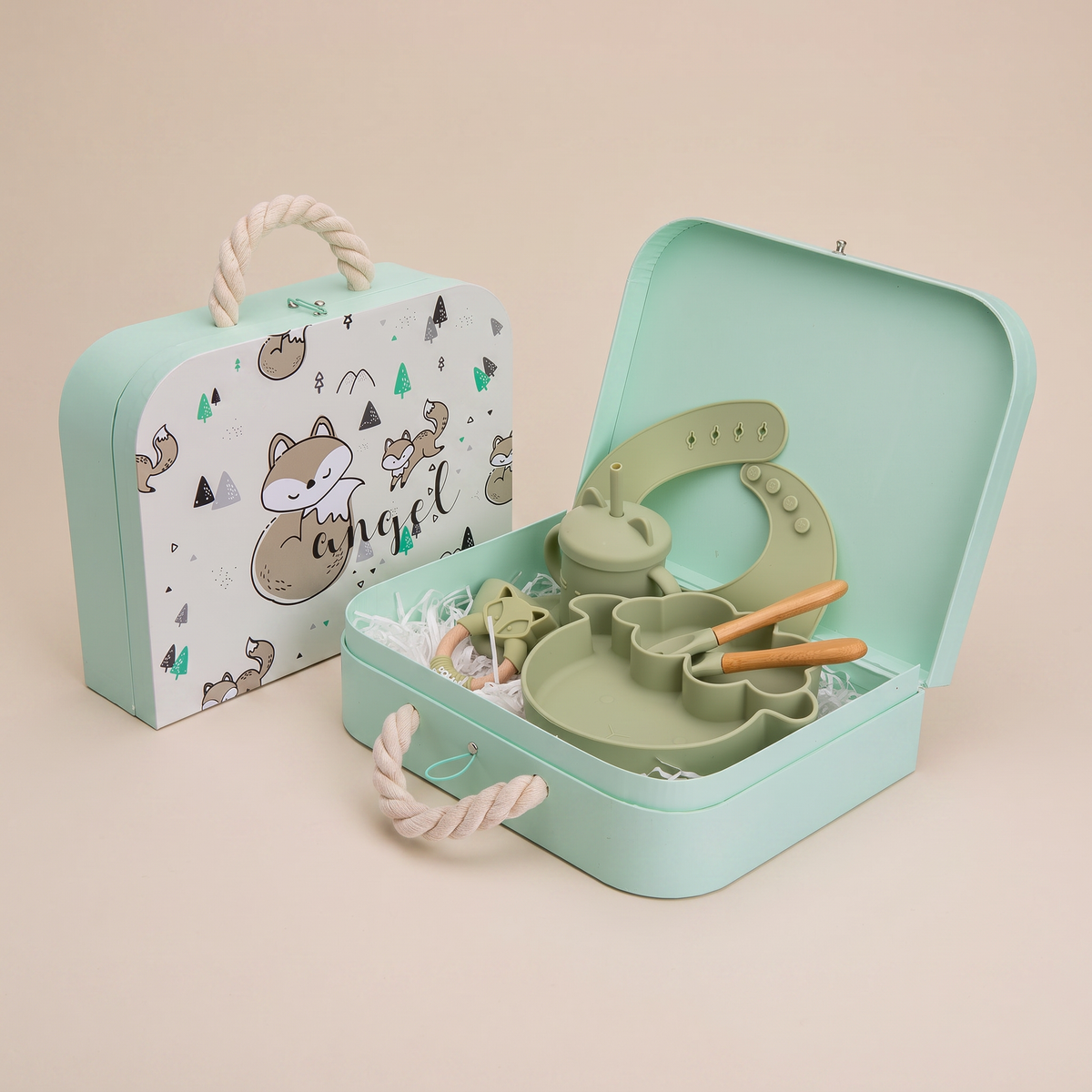 Aviora Family™ — Elara Silicone Feeding Set