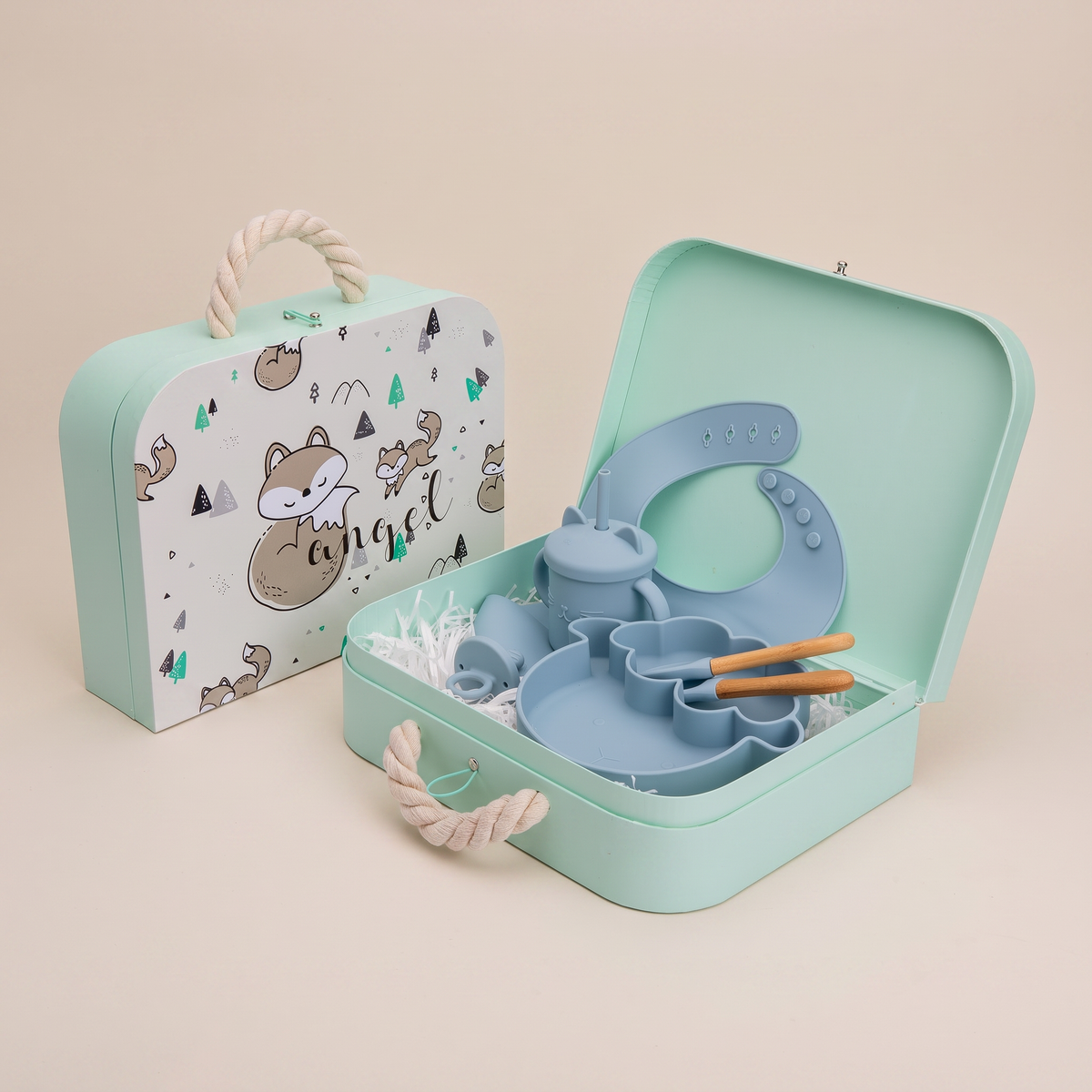 Aviora Family™ — Elara Silicone Feeding Set