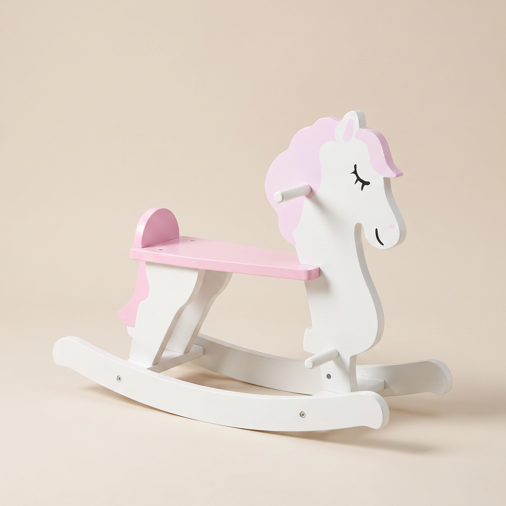 Wooden Rocking Horse for Toddlers
