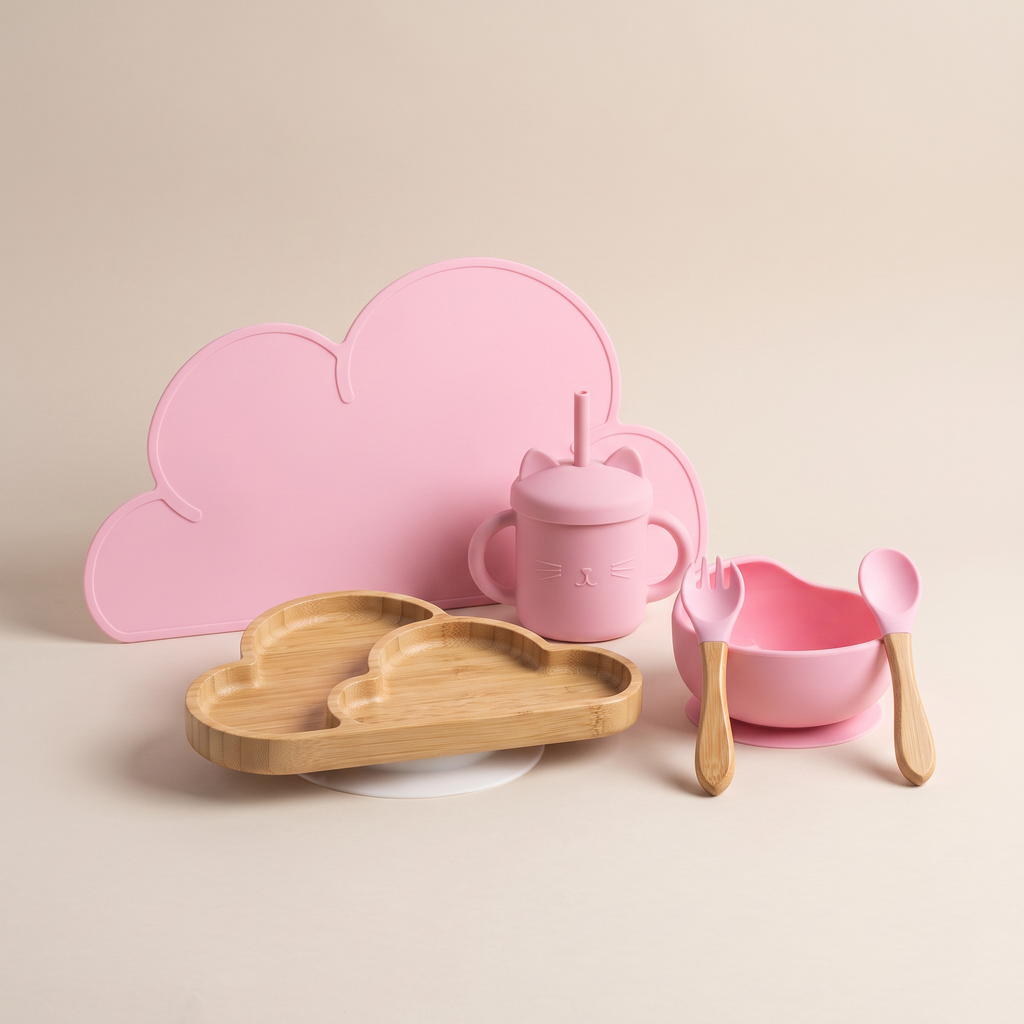 Aviora Family™ Maison Wooden Baby Feeding Set