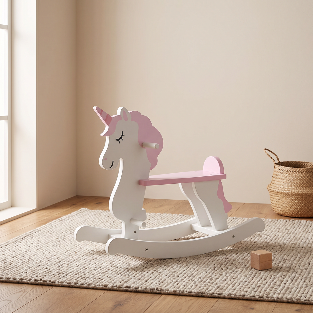 Wooden Rocking Horse for Toddlers