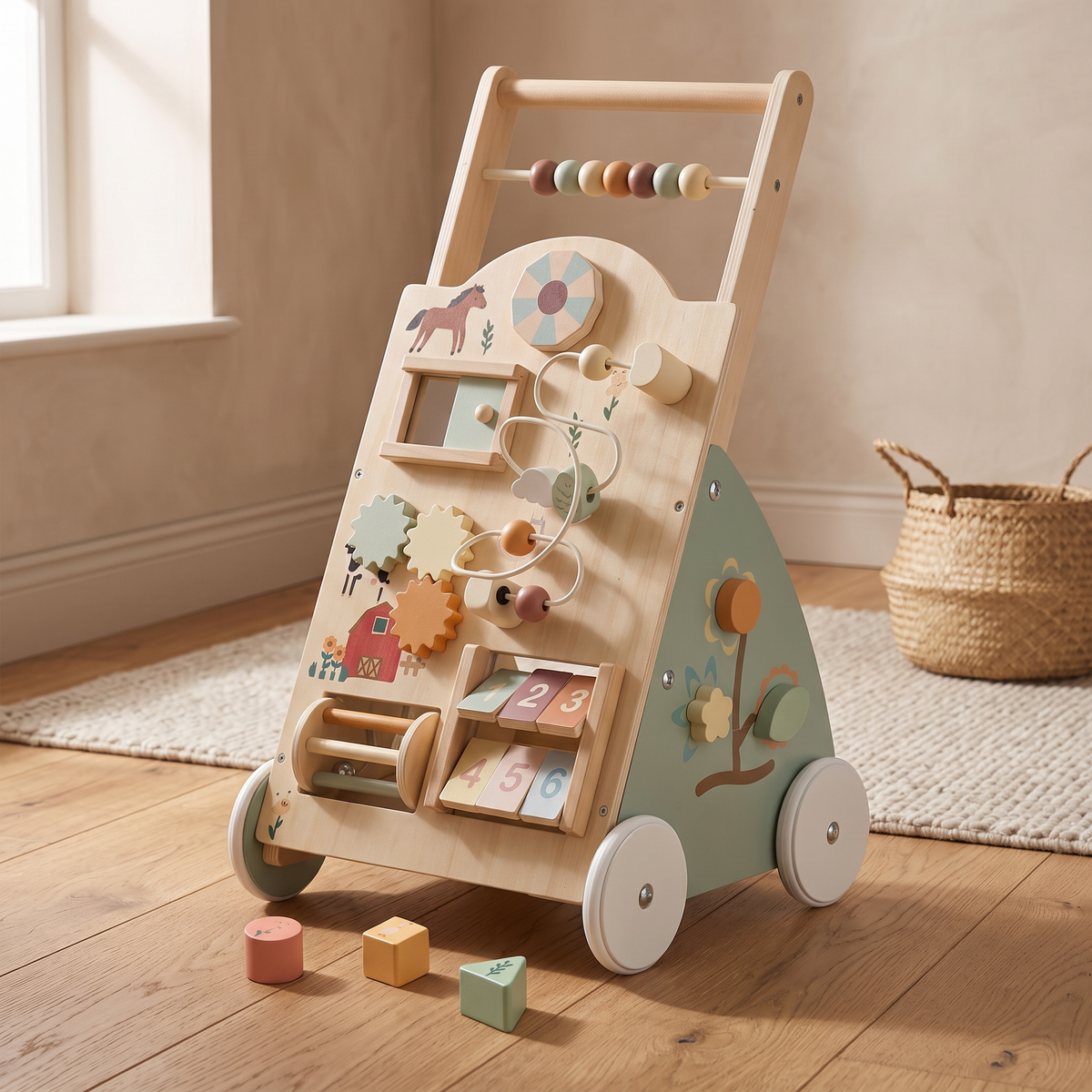 Aviora Family™ Wooden First Steps Walker