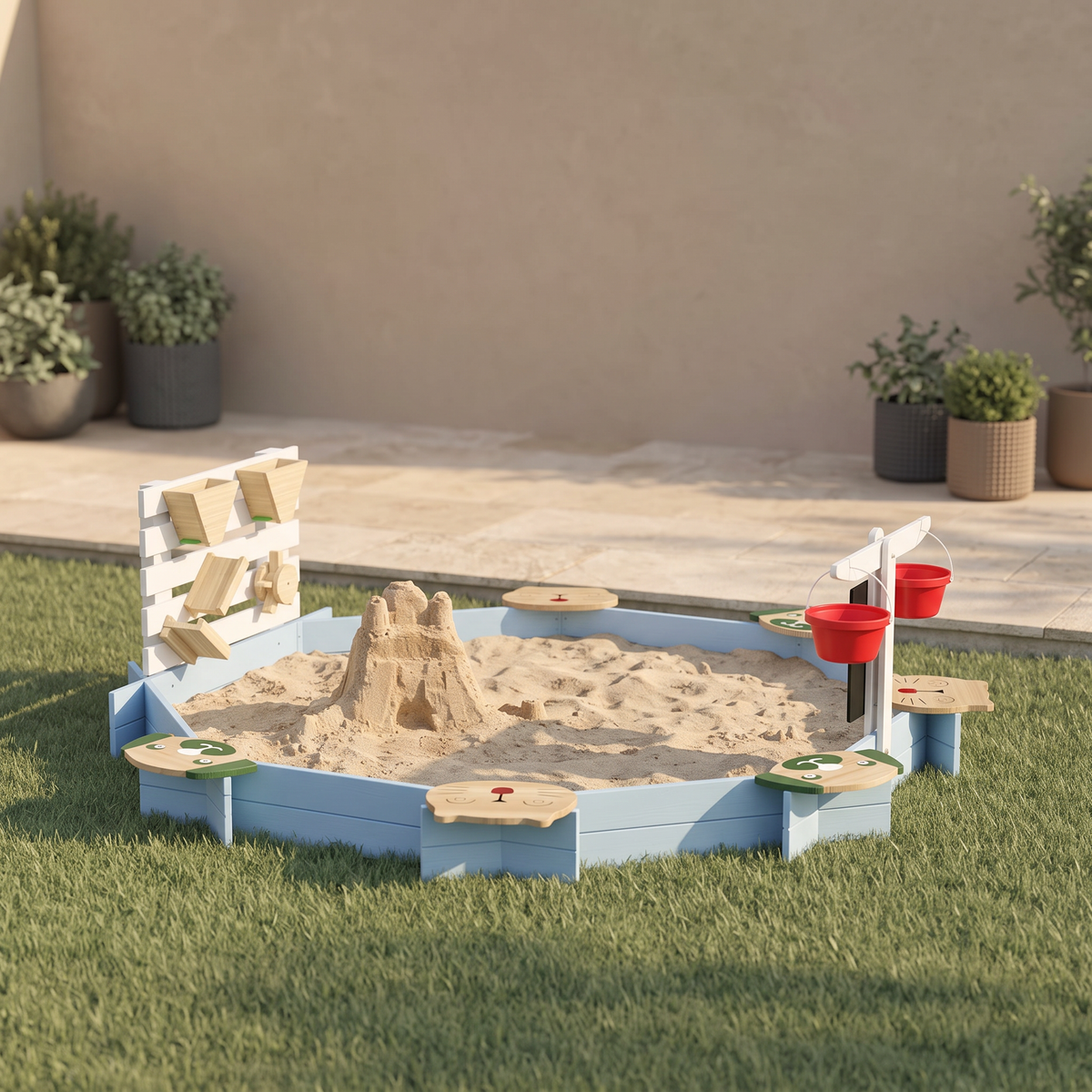 Aviora Family™ Little Explorer Wooden Sandbox