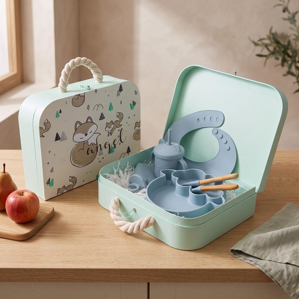 Aviora Family™ — Elara Silicone Feeding Set