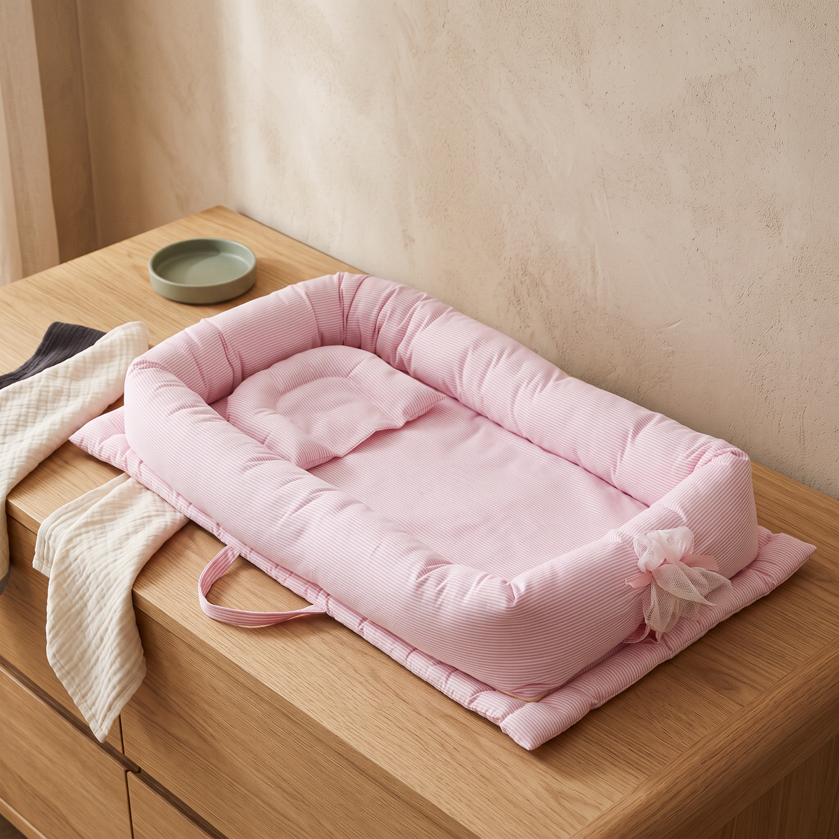 Aviora Family™ Soft Cotton Baby Bed