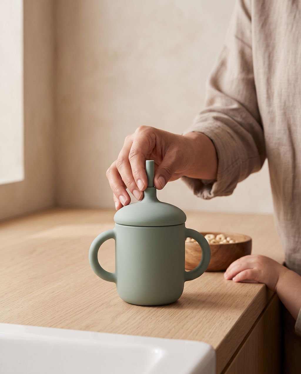 Aviora Family™ Sienna Silicone Sippy Cup