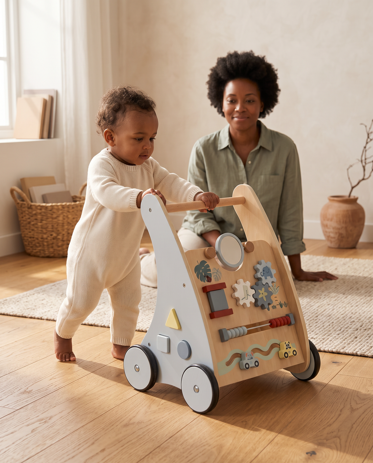 Aviora Family™ Wooden First Steps Walker