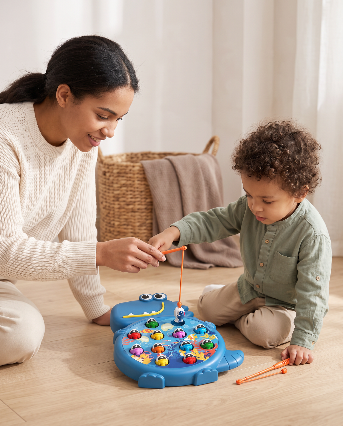 Aviora Family™ DinoCatch Magnetic Fishing Game