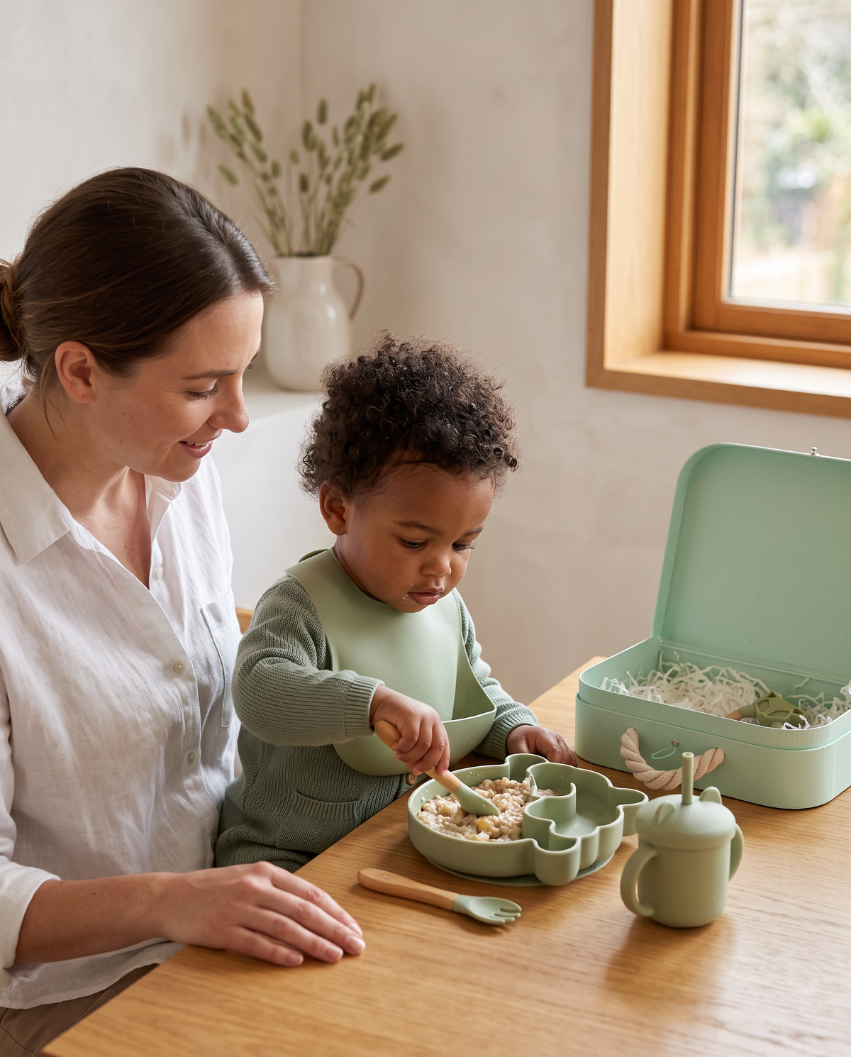 Aviora Family™ — Elara Silicone Feeding Set