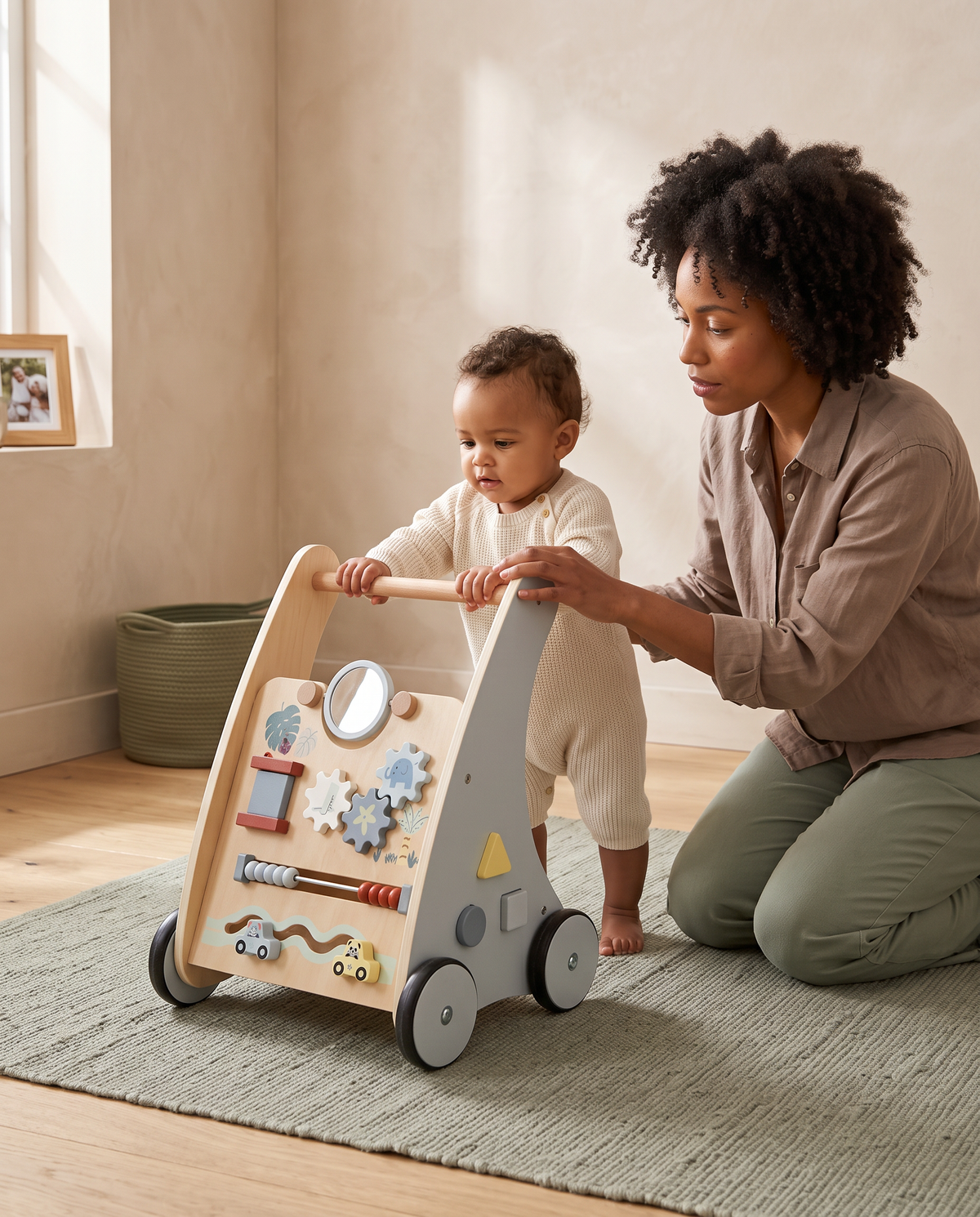 Aviora Family™ Wooden First Steps Walker